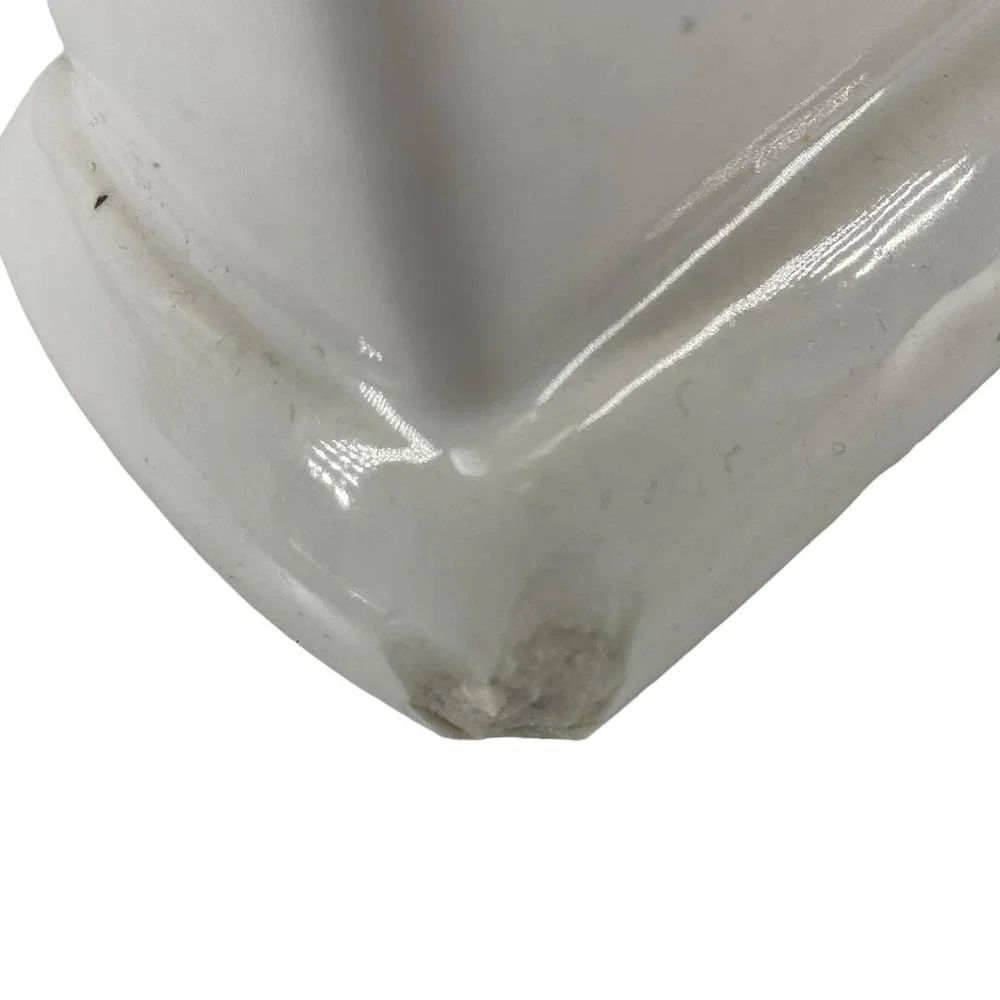 Vintage Ceramic Towel Bar Brackets for Square Rod Bathroom Restoration